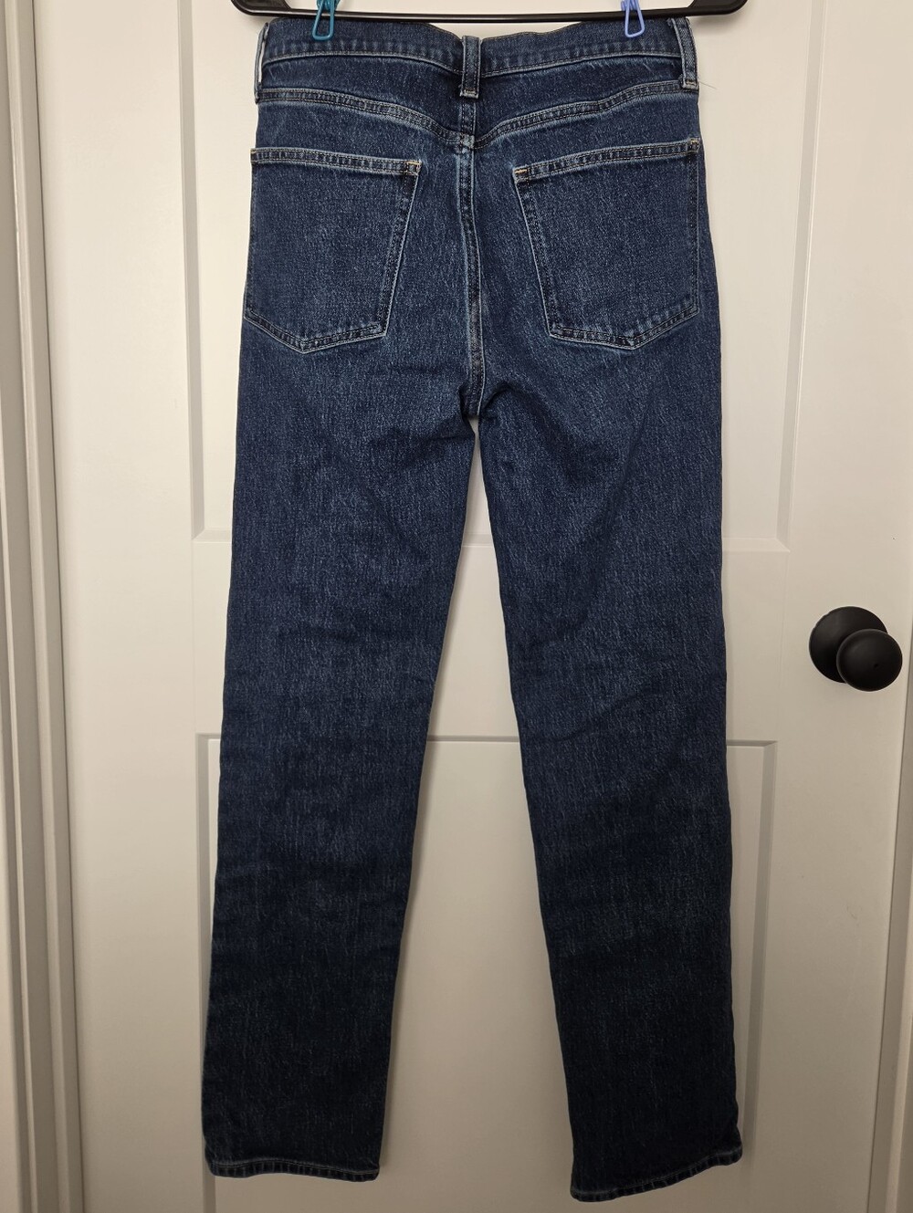 GAP Dark 90s Straight Leg High Rise Jeans. Size 4. #JW - Picture 5 of 8